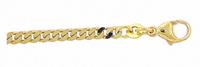 Adelia´s Goldarmband »333 Gold Flach Panzer Armband 18,5 cm«, 333 Gold Flach Panzerkette Goldschmuck für Damen