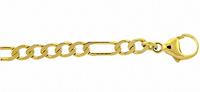 Adelia´s Goldarmband »333 Gold Figaro Armband 19 cm«, 333 Gold Figarokette Goldschmuck für Damen