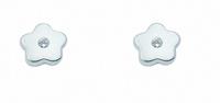 Adelia´s Paar Ohrhänger »925 Silber Ohrringe / Ohrstecker Blüte mit Zirkonia«, Silberschmuck für Damen