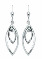Adelia´s Paar Ohrhänger »925 Silber Ohrringe / Ohrhänger«, 925 Sterling Silber Silberschmuck für Damen
