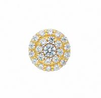 Adelia´s Kettenanhänger »585 Gold Anhänger mit Zirkonia Ø 9,5 mm«, Goldschmuck für Damen