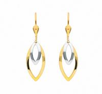 Adelia´s Paar Ohrhänger »333 Gold Ohrringe / Ohrhänger«, 333 Gold Goldschmuck für Damen