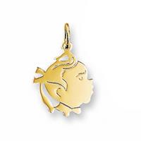 Quickjewels Huiscollectie Goud Gouden kinderkopje meisje 4005863