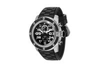 Glam Rock Herenhorloge Kwarts Zwart & Zilver