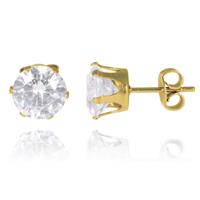 LGT Jewels Stud oorbellen Gold Edition Round-6mm