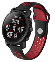 Strap-it Xiaomi Amazfit Pace sport band (zwart/rood)