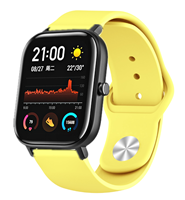 Strap-it Xiaomi Amazfit GTS sport band (geel)