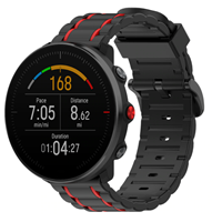 Strap-it Polar Vantage M sport gesp band (zwart/rood)