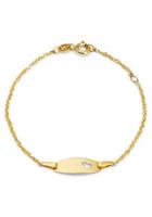 amor Identiteit Armband voor meisjes, goud 375 | hart