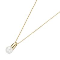 Luigi Merano Goldkette »mit Anhänger mit einer Süßwasser Zuchtperle, Gold 585«