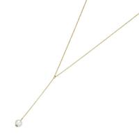 Luigi Merano Goldkette »in Y-Form mit einer Süßwasser Zuchtperle, Gold 585«