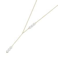 Luigi Merano Goldkette »in Y-Form mit Süßwasser Zuchtperlen, asymmetrisch, Gold 585«