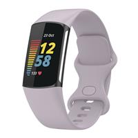 Strap-it Fitbit Charge 5 siliconen bandje (lavendel)