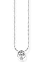 Thomas Sabo Kette mit Anhänger »Tree of Love mit Steinen, KE2126-051-14-L45V, KE2126-414-14-L45V, KE2126-416-14-L45V«, mit Zirkonia (synth)