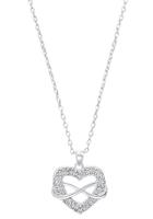 s.Oliver Ketting met hanger voor dames, 925 Sterling Zilver, Zirkonia (synth.)|Infinity/Love