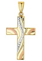 amor Motief tag voor dames, goud 585 | kruis