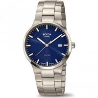 Boccia Quarzuhr Boccia 3652-02 Herrenuhr Solar Titanium 39mm 5ATM