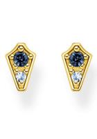 Thomas Sabo Paar Ohrstecker »Royalty dunkelblauer Stein, H2210-667-1, H2210-960-1«, mit Glas-Keramik Stein, Spinell (synth)