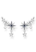 Thomas Sabo Paar Ohrstecker »Ear climber Royalty Sterne, H2223-945-7, H2223-959-7«, mit Glas-Keramik Stein, Spinell (synth), Zirkonia (synth)