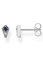 Thomas Sabo Paar Ohrstecker »Royalty dunkelblauer Stein, H2210-667-1, H2210-960-1«, mit Glas-Keramik Stein, Spinell (synth)