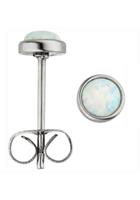 Jobo Paar Ohrstecker »Ohrringe 5 mm«, Edelstahl mit synthetischem Opal