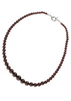 Jobo Kette ohne Anhänger »Edelsteinkette mit Granat«, 45 cm