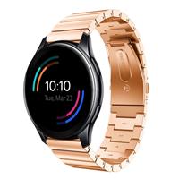Strap-it OnePlus Watch metalen bandje (rosé goud)