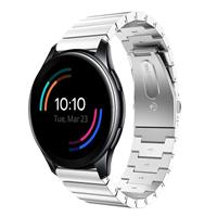 Strap-it OnePlus Watch metalen bandje (zilver)
