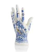 Henna juwelenhand Delftsblauw