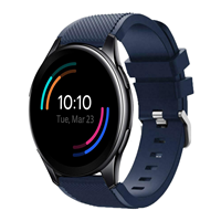 Strap-it OnePlus Watch siliconen bandje (donkerblauw)