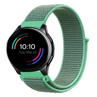 Strap-it OnePlus Watch nylon bandje (mint)