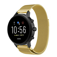 Strap-it Fossil Gen 5 Milanese band (goud)