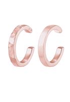 Elli Elli Oorbellen Dames Oorklem Set van 2 Organische Look Minimal Basis Verstelbaar in 925 Sterling Zilver