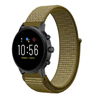 Strap-it Fossil Gen 5 nylon band (olijf)