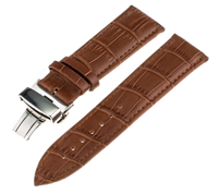 Strap-it Fossil Gen 5 luxe leren band (bruin)