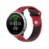 Strap-it Polar Unite sport band (rood/zwart)