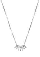 Ketting met hanger voor dames, sterling zilver 925, zirkonia (synth.)