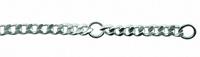 Adelia´s Fußkette »925 Silber Flach Panzer Fußkettchen 25 cm«, 925 Sterling Silber Flach Panzerkette Silberschmuck für Damen