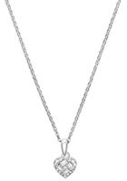 amor Ketting met hanger voor dames, 925 Sterling zilver, zirkonia synth. | Hart