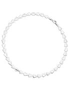 Jobo Kette ohne Anhänger »Spitze Dreiecke mit 120 Zirkonia«, 925 Silber 45 cm