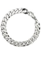 Jobo Silberarmband »Panzer-Armband diamantiert«, 925 Silber 23 cm