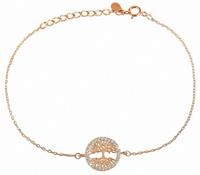 Adelia´s Silberarmband »Armband Lebensbaum aus 925 Silber mit Zirkonia«