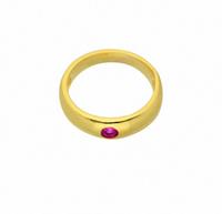 Adelia´s Anhänger Set »333 Gold Anhänger Taufring mit Rubin Ø 11,2 mm«, 333 Gold Goldschmuck für Damen