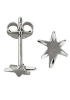 Jobo Paar Ohrstecker »Stern-Ohrringe«, 925 Silber rhodiniert