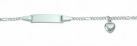 Adelia´s Silberarmband »925 Silber Figaro Armband Mit Motiven 16 cm«, 925 Sterling Silber Figarokette Silberschmuck für Damen