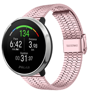 Strap-it Polar Unite roestvrij stalen band (rosé pink)