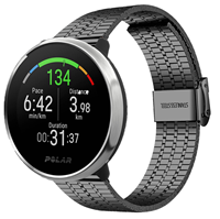 Strap-it Polar Unite roestvrij stalen band (zwart)