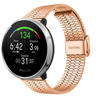 Strap-it Polar Ignite roestvrij stalen band (rosé goud)