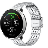 Strap-it Polar Ignite roestvrij stalen band (zilver)