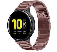 Strap-it Samsung Galaxy Watch Active stalen band (brons-goud)